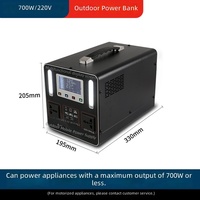 300W Çok Fonksiyonlu Taşınabilir Güç İstasyonu Güneş Enerjili Jeneratör LiFePO4 Pil Kamp Karavan Ev Acil Durum AC USB