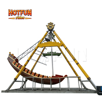 Manège de bateau pirate Viking classique à 40 places avec un design de navire réaliste pour les projets de parcs d'attractions en plein air