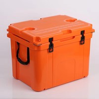Glacière isotherme portable moderne personnalisée de haute qualité, en LLDPE rotomoulé, 55QT, étanche et réutilisable pour aliments et pêche