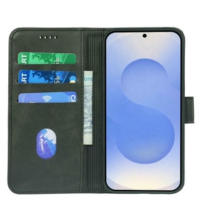 Per Samsung <span class=keywords><strong>S22</strong></span> S23 S24 S25 S26 <span class=keywords><strong>Plus</strong></span> Edge Ultra, Custodia a Portafoglio alla Moda con Slot per Carte, in Pelle PU, Cover Posteriore per Cellulare, Nera - Product Image 3