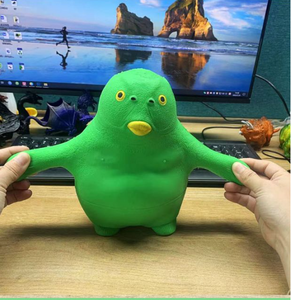 Giocattolo Antistress a Forma di Pesce Verde con Testa a Forma di Mostro in TPR, Giocattolo da Spremere a Lenta Espansione - Product Image 4