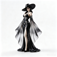 Figuras de Resina de Anime Manga 3D Personalizadas por el Fabricante, Modelo Coleccionable de Mujer Oscura para Colección