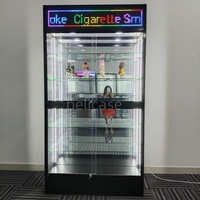 Smoke Shop Supplier Glas vitrine mit LED-Beleuchtung Full Vision Showcase mit verstellbaren Regalen Smoke Shop Showcases
