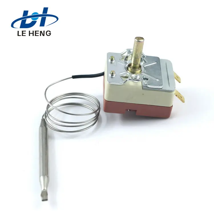 220V 16A Continued Hot Auto Reset Capillary Thermostat For adjustable temperature control switch