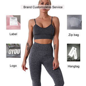 Private Label Feminine Sportswear Hersteller Stretchy Fitness Wear Nahtloses Yoga Gym Workout Set für Frauen - Product Image 2