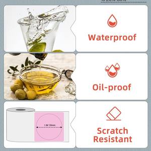 Etiquetas Térmicas Phomemo Redondas, 500 Unidades por Rollo, para Ropa, Joyería, Etiquetas de Supermercado - Product Image 4