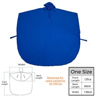 Poncho de pluie réfléchissant personnalisé pour fauteuil roulant, imperméable et extra long, style cape, pour personnes âgées et scooters de mobilité