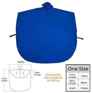 Poncho de pluie réfléchissant personnalisé pour fauteuil roulant, imperméable et extra long, style cape, pour personnes âgées et scooters de mobilité - Product Image 5