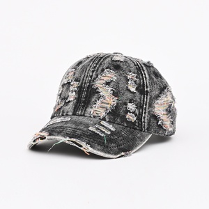 Gorra Personalizada con Logotipo Personalizado, Gorra de Béisbol de Mezclilla con Agujeros Coloridos, Gorra de Sol de Algodón Lavado, Gorras Vintage de Estilo Urbano para Hombre - Product Image 3