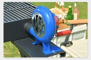 Parrilla de Carbón Plegable de Acero para Acampar al Aire Libre y Estufa para Asar con Ventilador y Rejilla - Product Image 5
