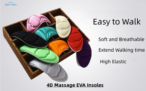 BDE alta qualità Sport solette 4D <span class=keywords><strong>Memory</strong></span> <span class=keywords><strong>Foam</strong></span> con supporto arco morbido traspirante materiale EVA per alleviare il dolore assorbimento degli urti - Product Image 6