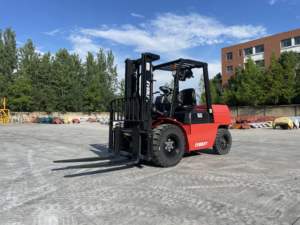 Электрический вилочный погрузчик HELI 5Т, высота подъема 3м, на аккумуляторе, 4x4, для склада - Product Image 3