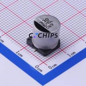 Condensador Electrolítico de Aluminio SMD EEEHD1E331AP, D10xL10.2mm 330uF 20% 25V 238mA-100kHz - Product Image 1