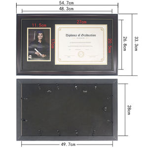 Cadre photo personnalisé écologique 5x7 A4 7x9 PS diplôme de fin d'études avec double tapis pour cadeaux de fin d'études - Product Image 2