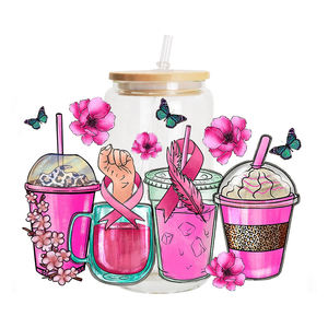 Transfert étanche Uv Autocollant Étiquette <span class=keywords><strong>Cancer</strong></span> Du <span class=keywords><strong>Sein</strong></span> pour Tasses Wraps Emballage Uv Dtf Imprimer - Product Image 5