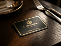 Carte VIP personnalisée de luxe en plastique noir mat avec estampage à chaud en feuille d'or, carte d'accès pour les membres