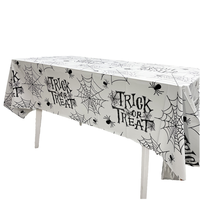 Nappe en toile d'araignée en plastique jetable de nouveau Style fournitures de fête d'Halloween pour les couvertures de Table promotionnelles