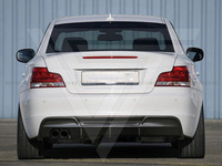 Pare-chocs arrière en fibre de verre de style Rieger avec diffuseur pour 2007-2011 Bmw Série 1 E82 E88