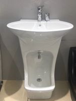 Lavabo multifonctionnel pour les pieds et les mains en céramique Salle de bain Maison Moderne Simple Antidérapant Durable Facile à nettoyer