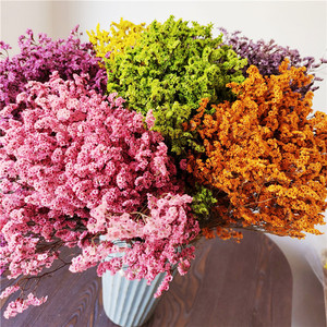 Flores Decorativas, <span class=keywords><strong>Limonium</strong></span> Preservado, Flores Secas, Hierba de Cristal Eterna para Decoración del Hogar - Product Image 1