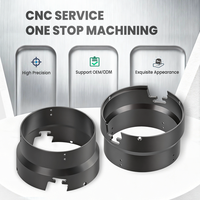 Usinage CNC 5 axes, accessoires d'éclairage en aluminium sablé sur mesure