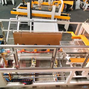 สายการประกอบบรรจุภัณฑ์อัตโนมัติ 8000x6000x6000 มม. มอเตอร์กระบอกสูบ สำหรับใช้งานภายในอาคาร - Product Image 1