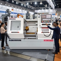 Tour CNC à lit plat CK6150, haute précision, pour la découpe et le tournage de métaux (fer, cuivre, laiton, alliage d'aluminium)