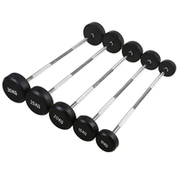 Snbo équipement de gymnastique poids enduits de caoutchouc haltères barre de courbure droite Fitness Set10kg 15kg 20kg 25 kg 30kg ensembles d'haltères fixes