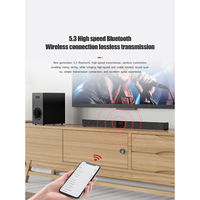 Barre de Son Grossiste Système Home Cinéma Barre de Son TV Répéteur BT avec Caisson de Basses