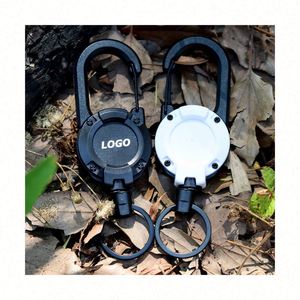 Retractable Iron Lanyard Keychain with Flower Design-Portable Anti-lost Key Holder for <b>Backpacks</b> & Fishing Gear - Product Image 1