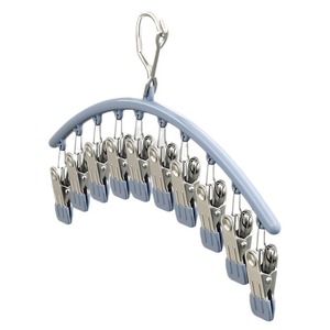 Stainless Steel Multi Clip Sock <b>Drying</b> <b>Rack</b> Gullwing Shape Rust Resistant Hook Type Clothes Organizer for Underwear and Socks - Product Image 5