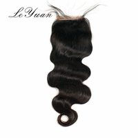 3 Bundles et Frontal Lace 13*4 en Soie avec Ligne de Cheveux Naturelle d'Oreille à Oreille, avec 5 Pièces de Cheveux Humains (Lot)