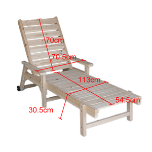 Hot khuyến mại biểu tượng tùy chỉnh Trung Quốc linh sam bằng Gỗ Ngoài Trời Sun <span class=keywords><strong>Lounger</strong></span> giường cho bên hồ bơi - Product Image 1