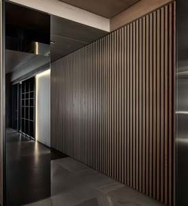 Panneau mural en OSB à placage de bois moderne et classique, design rainuré à grain de bois pour la décoration intérieure, solution de conception graphique - Product Image 1