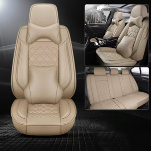 Ensemble complet de housses de siège de voiture en cuir 7 places imperméables pour véhicule familial - Product Image 2