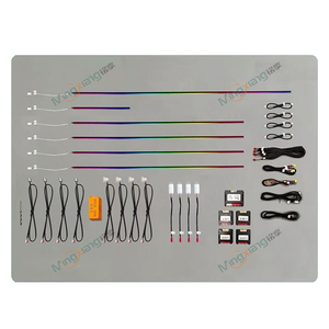 Haute qualité CarInterior Ambient LED Strip Light APP Music Control Lampes d'ambiance Lumière intérieure Éclairage ambiant Voiture - Product Image 1