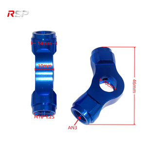 Conector en T de Aleación de Aluminio AN3 para Motocicleta, Adaptador de 3 Vías para Manguera de Freno, Rosca Interna, Anodizado CNC, Accesorio Ligero - Product Image 2