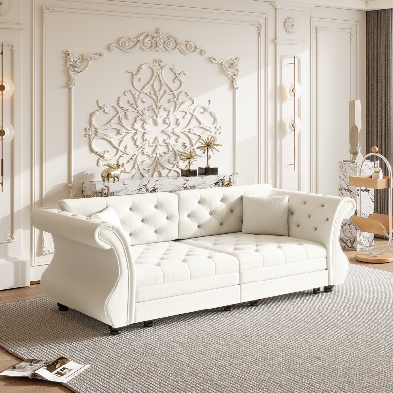 Beige et blanc