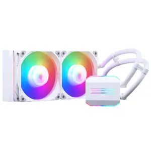 PHANTEKS ghiaccio bianco M25 240 raffreddato ad acqua CPU integrato raffreddato ad acqua Kit Computer ARGB effetti di luce supporto nero AM5/LGA1700