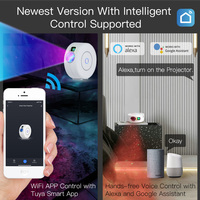 Projecteur d'étoiles intelligent avec nébuleuse galactique, nuage/mouvement d'ondes océaniques, projecteur de lumière nocturne WiFi pour la chambre