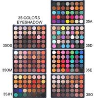 Palette de fards à paupières 35 couleurs avec des fards mats, scintillants et brillants, faciles à appliquer, sans logo