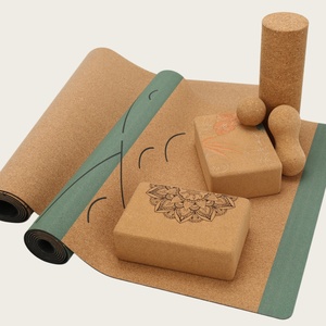 Tapete de <span class=keywords><strong>Yoga</strong></span> de Corcho Natural Premium para Impresión a Granel, Base de Goma Antideslizante de 6mm, Duradero para Todos los Estilos de <span class=keywords><strong>Yoga</strong></span>, Desde Hatha Hasta <span class=keywords><strong>Ashtanga</strong></span> - Product Image 2