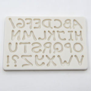 Molde de silicona para Fondant 3D con 26 letras en inglés, para pastel, Chocolate, dulces, Pan, galletas, molde, herramientas para hornear - Product Image 5