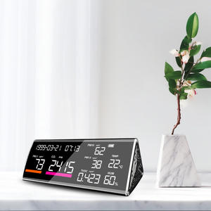 하이 퀄리티 다기능 CO2 PM2.5 공기질 감지기 블랙 (TVOC 온도 습도 Type-C 포트 포함) 1 년 보증 - Product Image 5