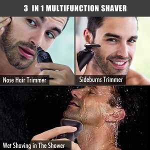 Rasoir Électrique 9D Rechargeable USB 4-en-1 pour Homme – Tondeuse Barbe Multifonctionnelle Utilisation Humide et Sèche - Product Image 4