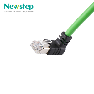 <span class=keywords><strong>Ethernet</strong></span> profinet CAT6 màu xanh lá cây Áo khoác M12 4/8Pin D mã LAN Cáp cắm kết nối cáp thông tin liên lạc Nam đến Nam - Product Image 5