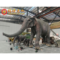 Promotion grandeur nature Animatronic éléphant réaliste réaliste Animal parc à thème décoration simulation Animatronic éléphant