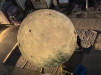 Lune lumineuse gonflable colorée pour le festival du Ramadan, utilisée pour la décoration des espaces extérieurs et des fêtes sur le thème de l'espace.