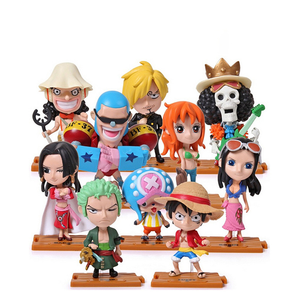 10 unids/set figuras de acción de una pieza Luffy Zoro <span class=keywords><strong>Chopper</strong></span> coleccionables Anime modelo Figuras niños juguetes niño cumpleaños Regalos Decoración - Product Image 1