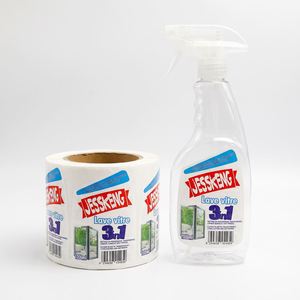 Etiquetas Autoadhesivas en Rollo, Material BOPP Rectangular, Impresión Flexográfica, Código de Barras, Etiquetas para Productos de Limpieza del Hogar - Product Image 3